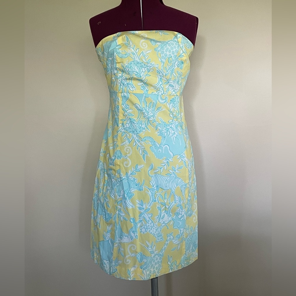 Lily Pulitzer strapless mini dress